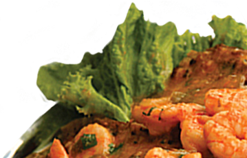 plated shrimp